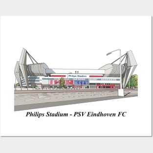 Drawing of Philips Stadium @ PSV Eindhoven FC Posters and Art